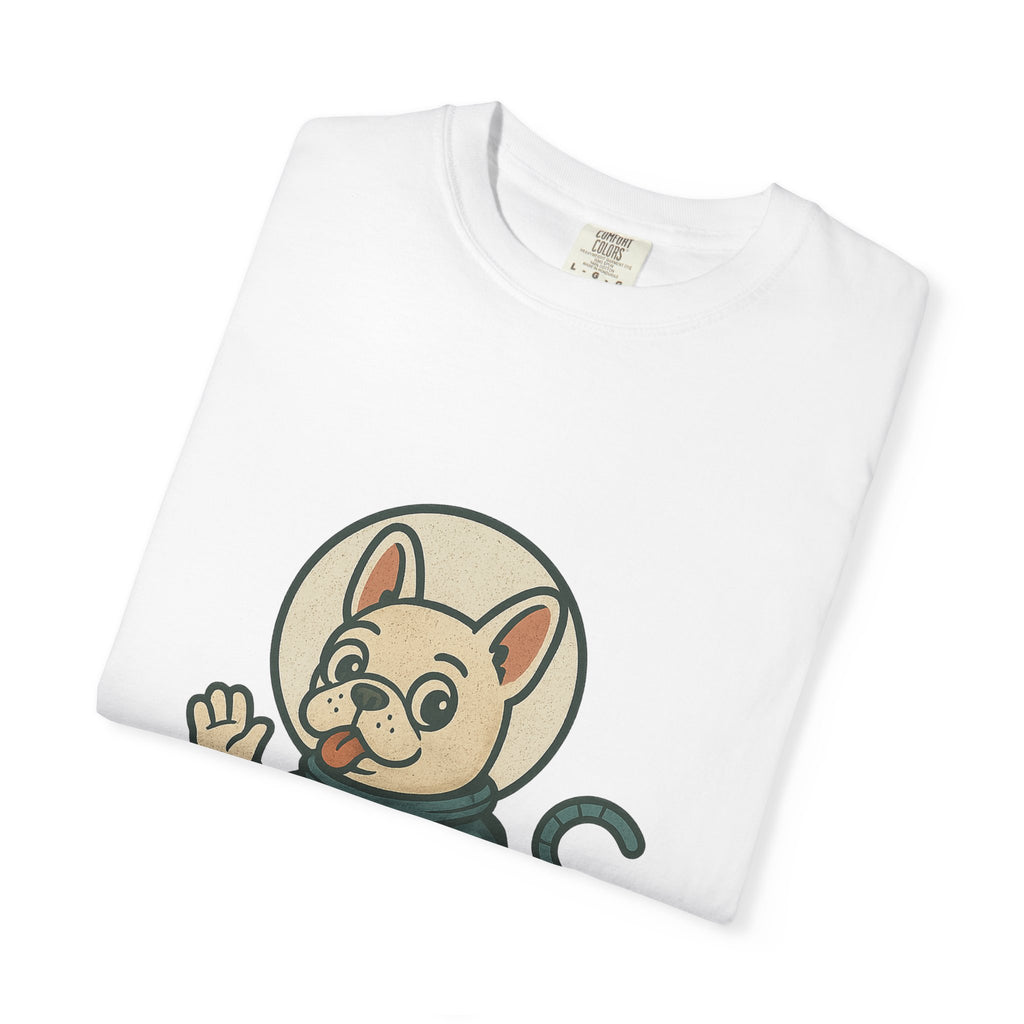 Astronaut French Bulldog T-Shirt — Cute Space Dog Graphic Tee