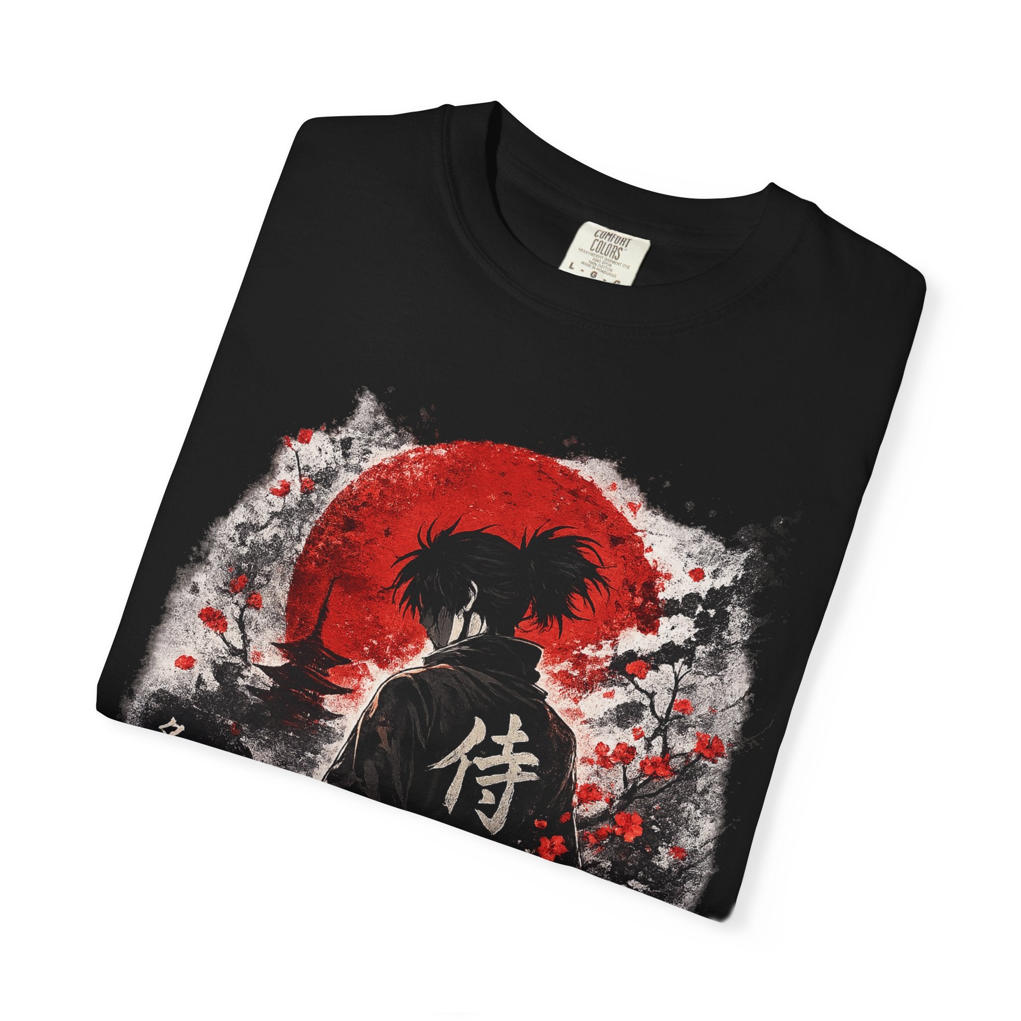 Samurai Silhouette T-Shirt — Japanese Warrior Graphic Tee
