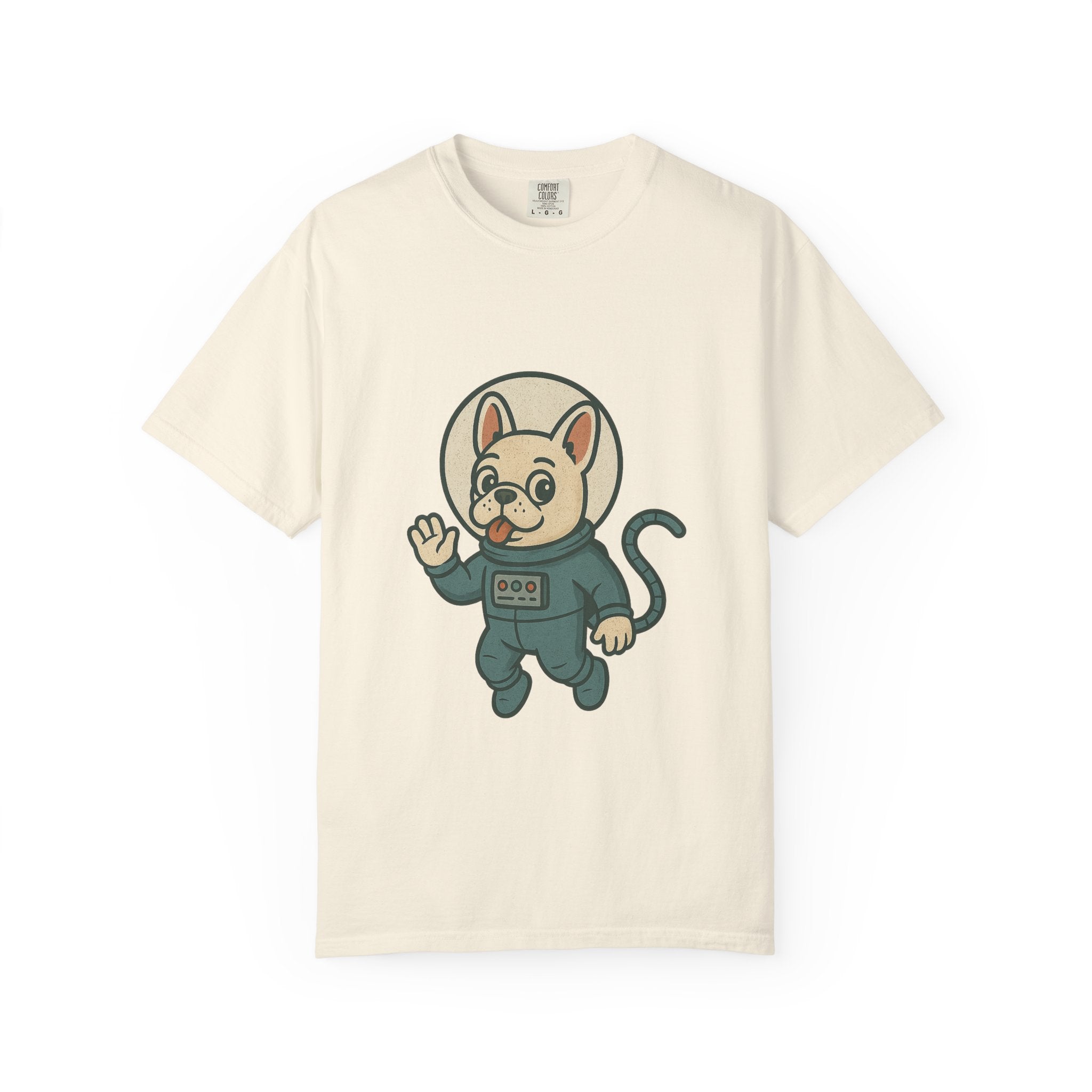 Astronaut French Bulldog T-Shirt — Cute Space Dog Graphic Tee
