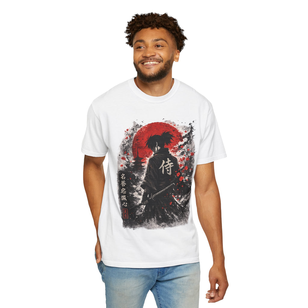 Samurai Silhouette T-Shirt — Japanese Warrior Graphic Tee