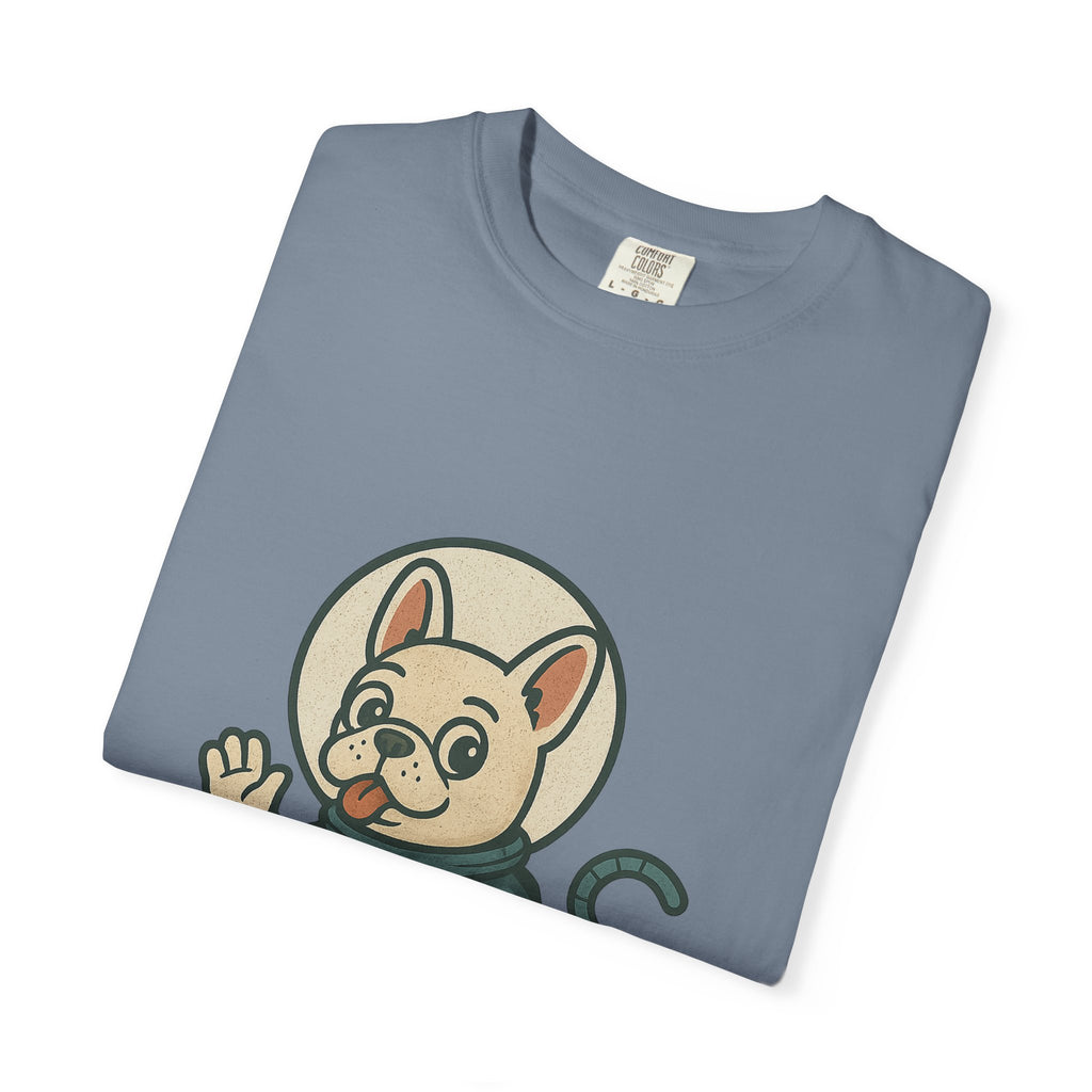 Astronaut French Bulldog T-Shirt — Cute Space Dog Graphic Tee