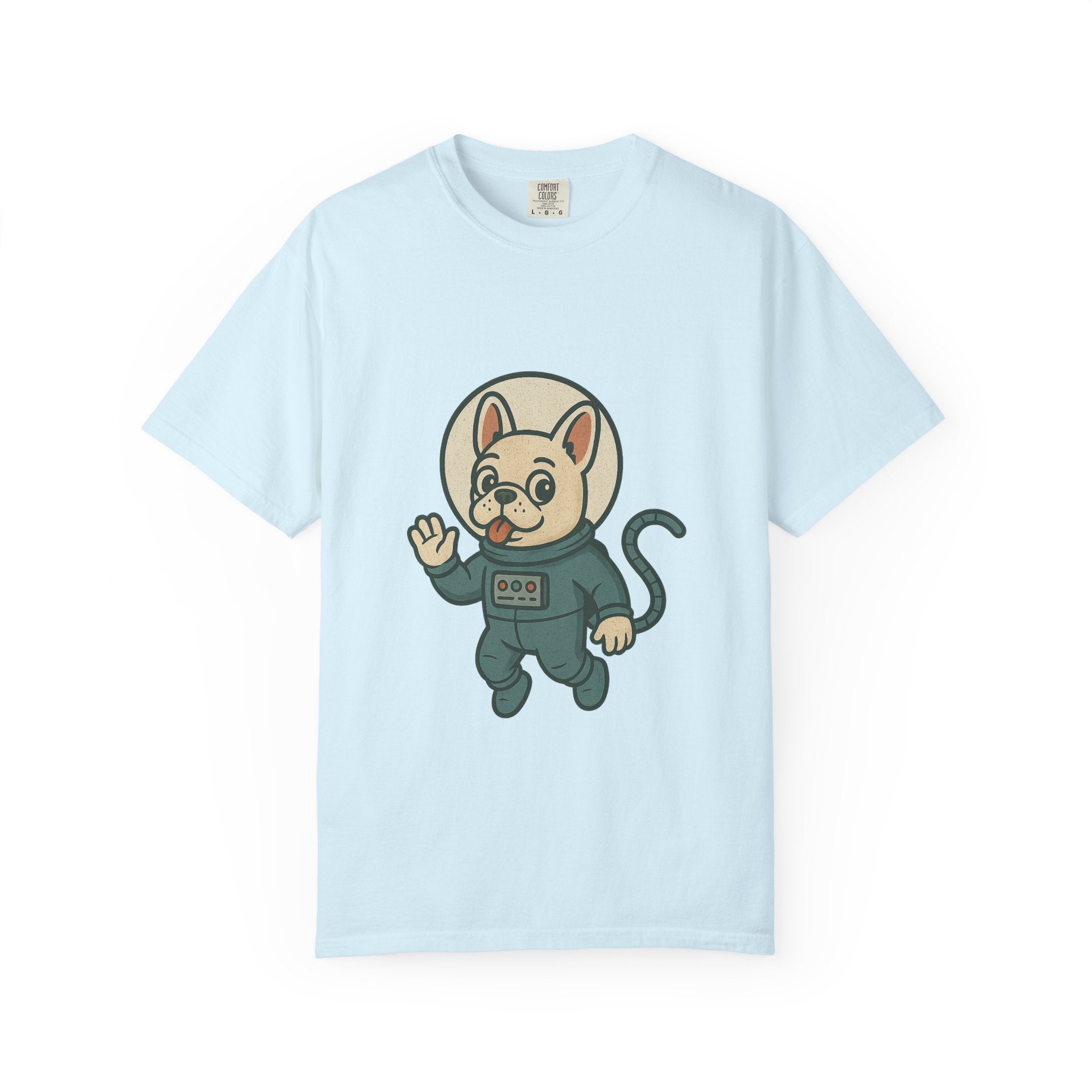 Astronaut French Bulldog T-Shirt — Cute Space Dog Graphic Tee