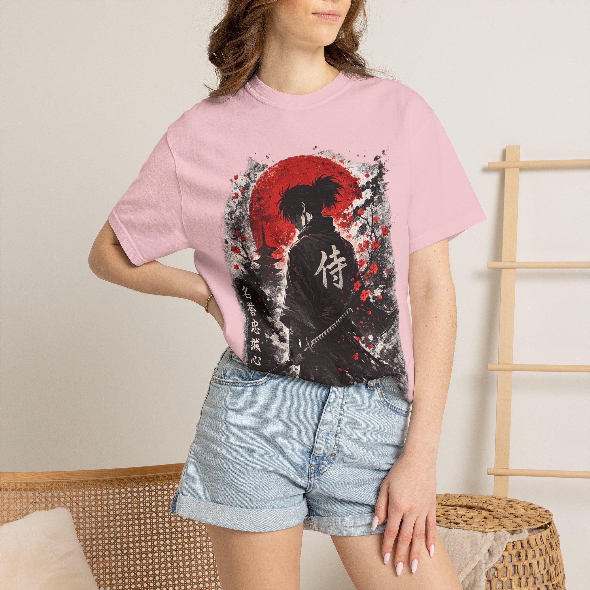Samurai Silhouette T-Shirt — Japanese Warrior Graphic Tee