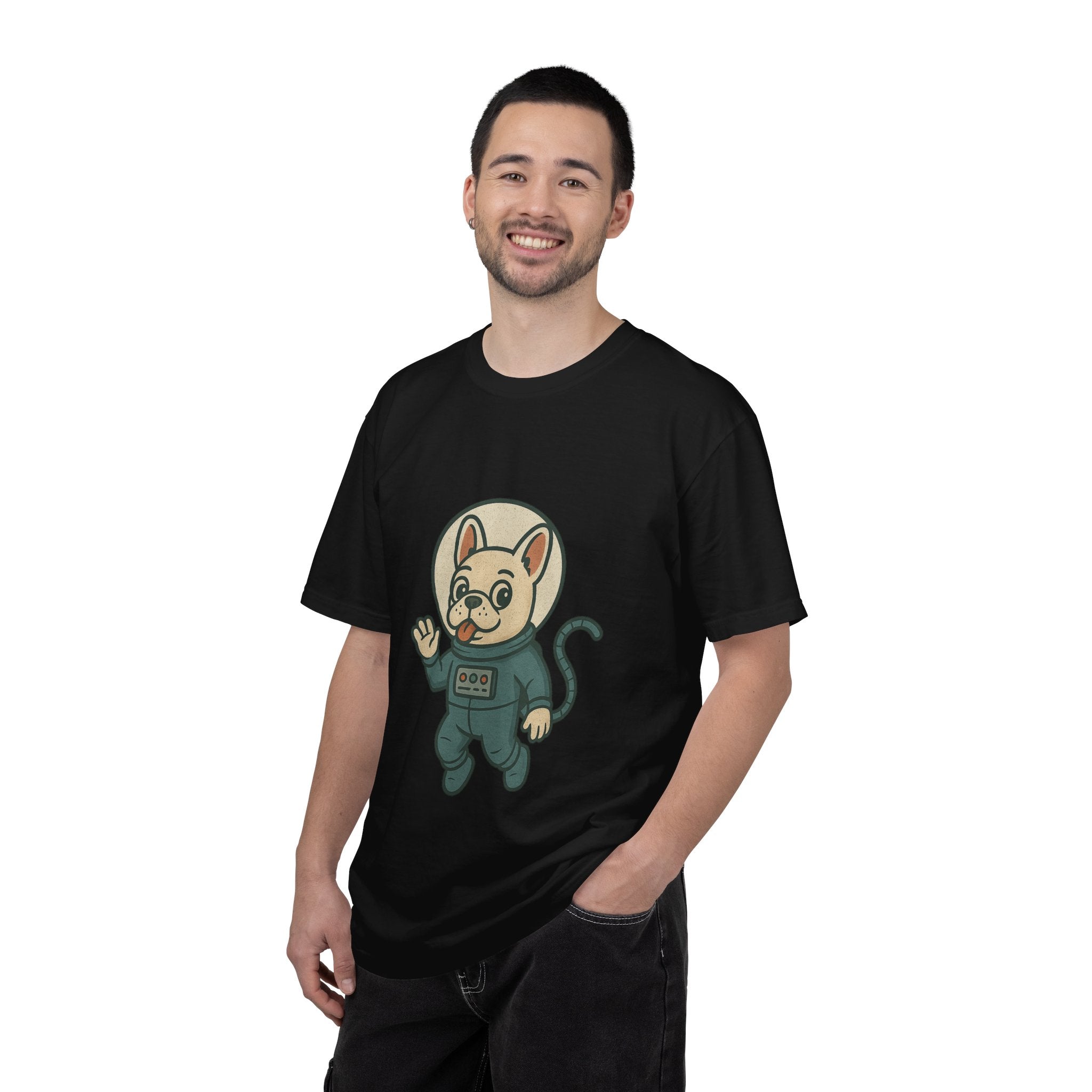 Astronaut French Bulldog T-Shirt — Cute Space Dog Graphic Tee