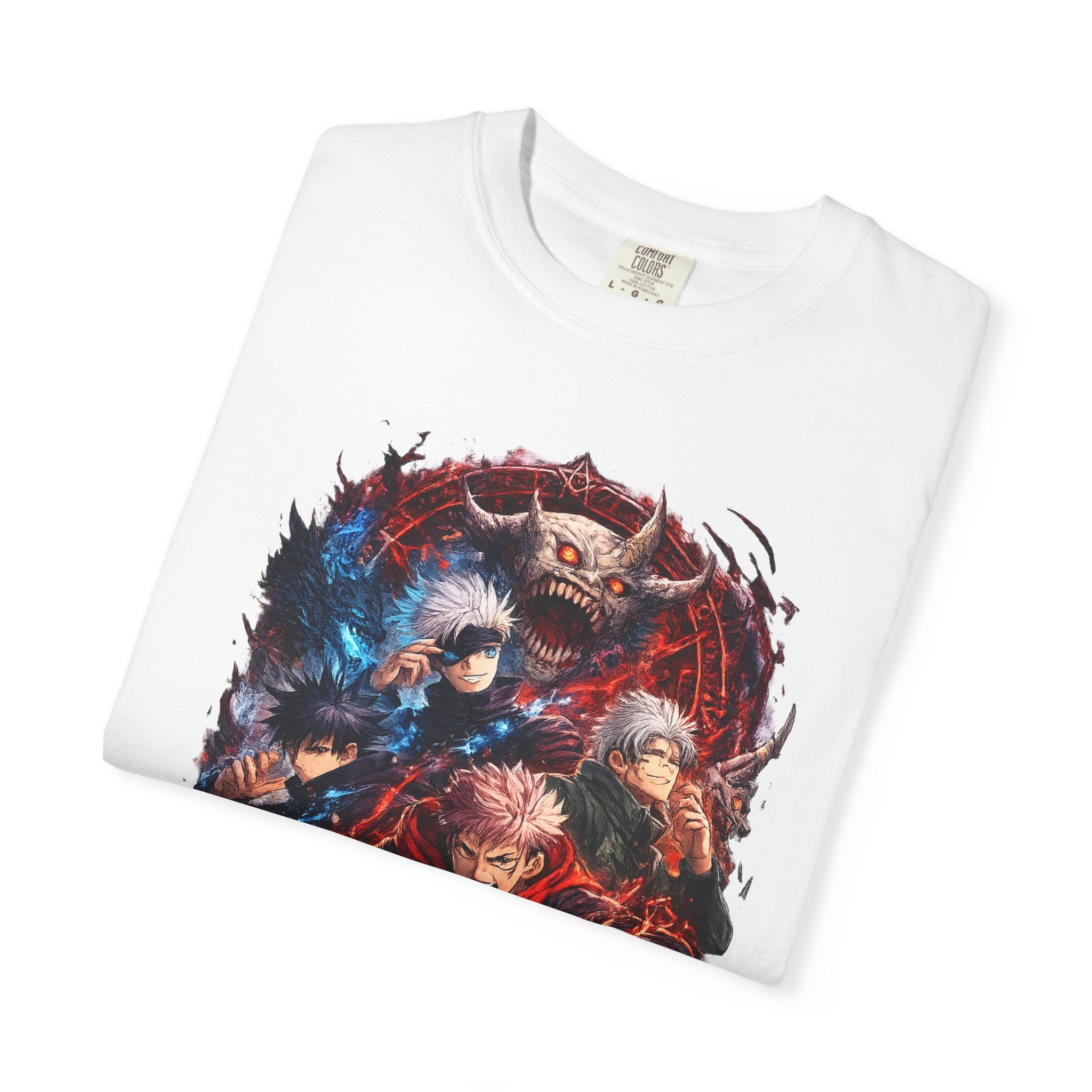 Anime Demon Slayer Graphic Tee — Jujutsu Kaisen Style Battle Art Shirt