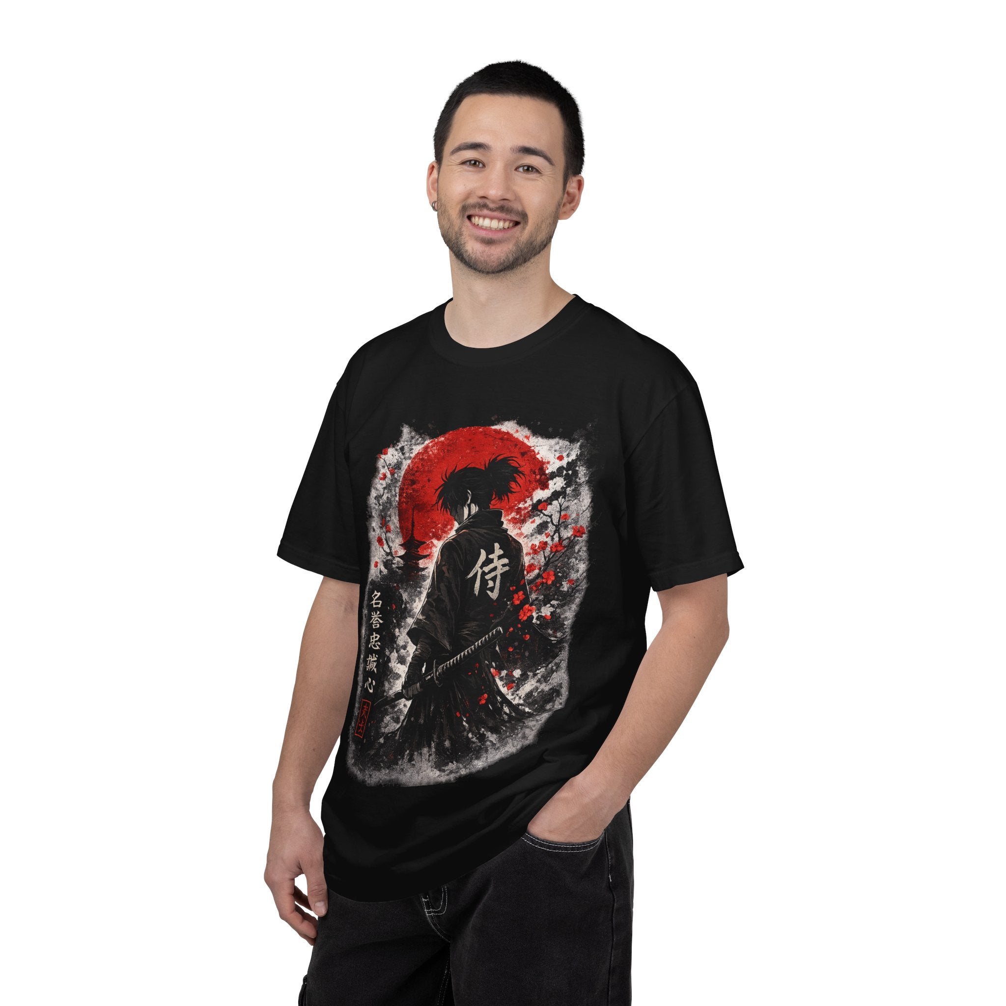 Samurai Silhouette T-Shirt — Japanese Warrior Graphic Tee