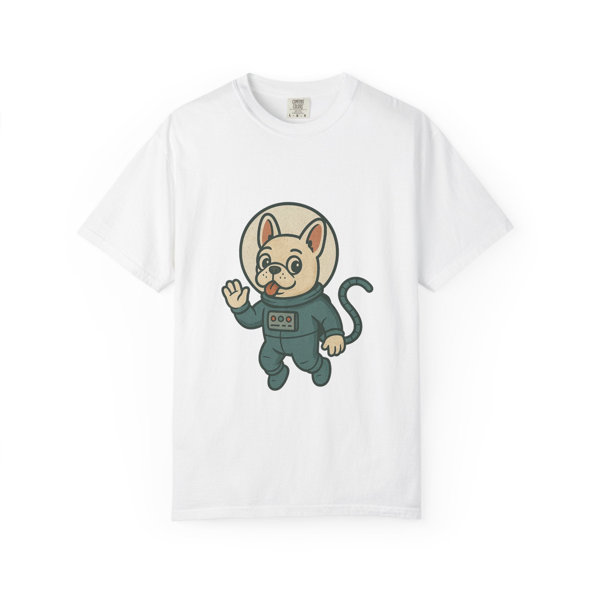 Astronaut French Bulldog T-Shirt — Cute Space Dog Graphic Tee