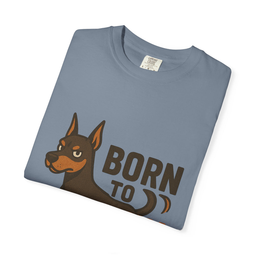 T-Shirt — "Born to Run" Doberman Graphic Tee