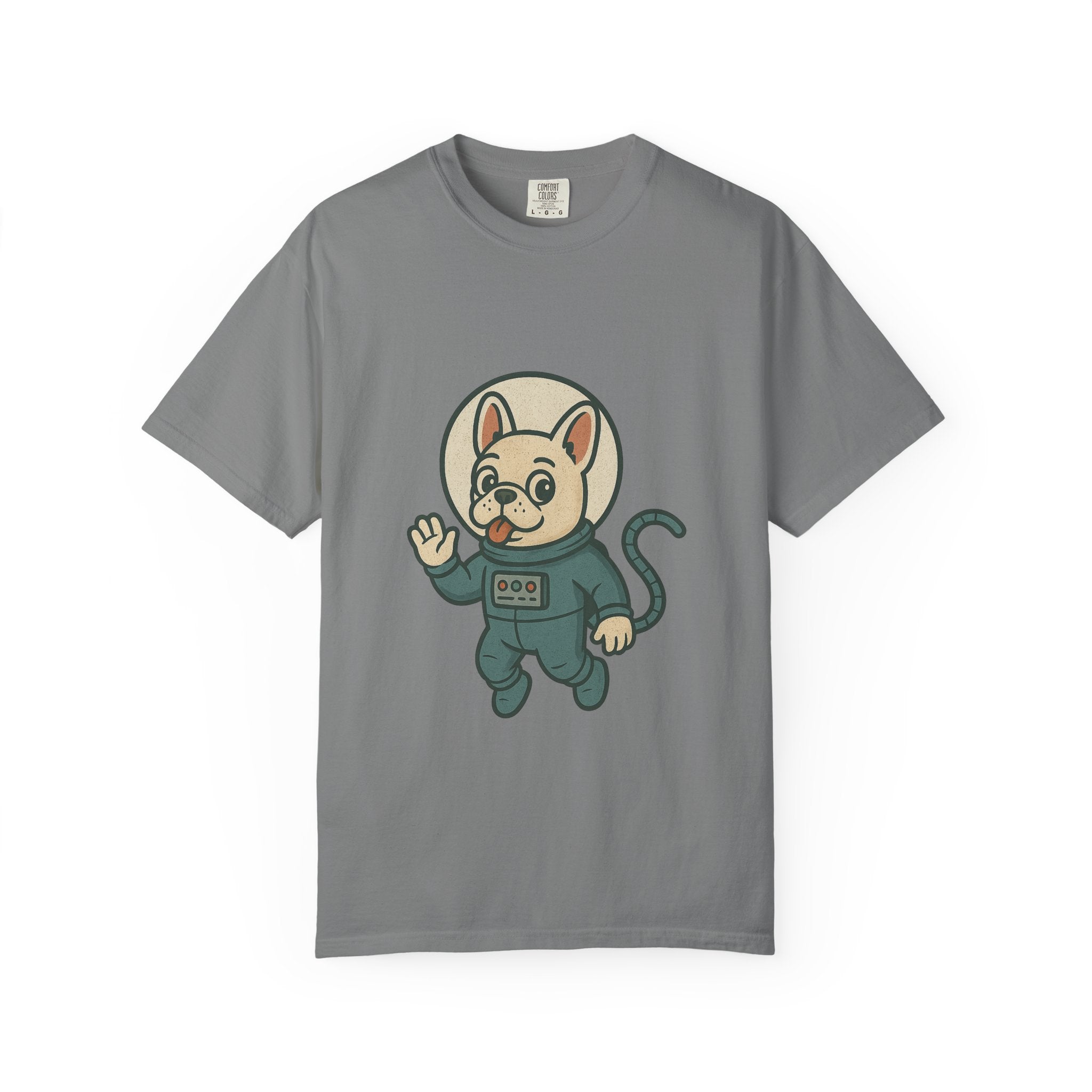 Astronaut French Bulldog T-Shirt — Cute Space Dog Graphic Tee