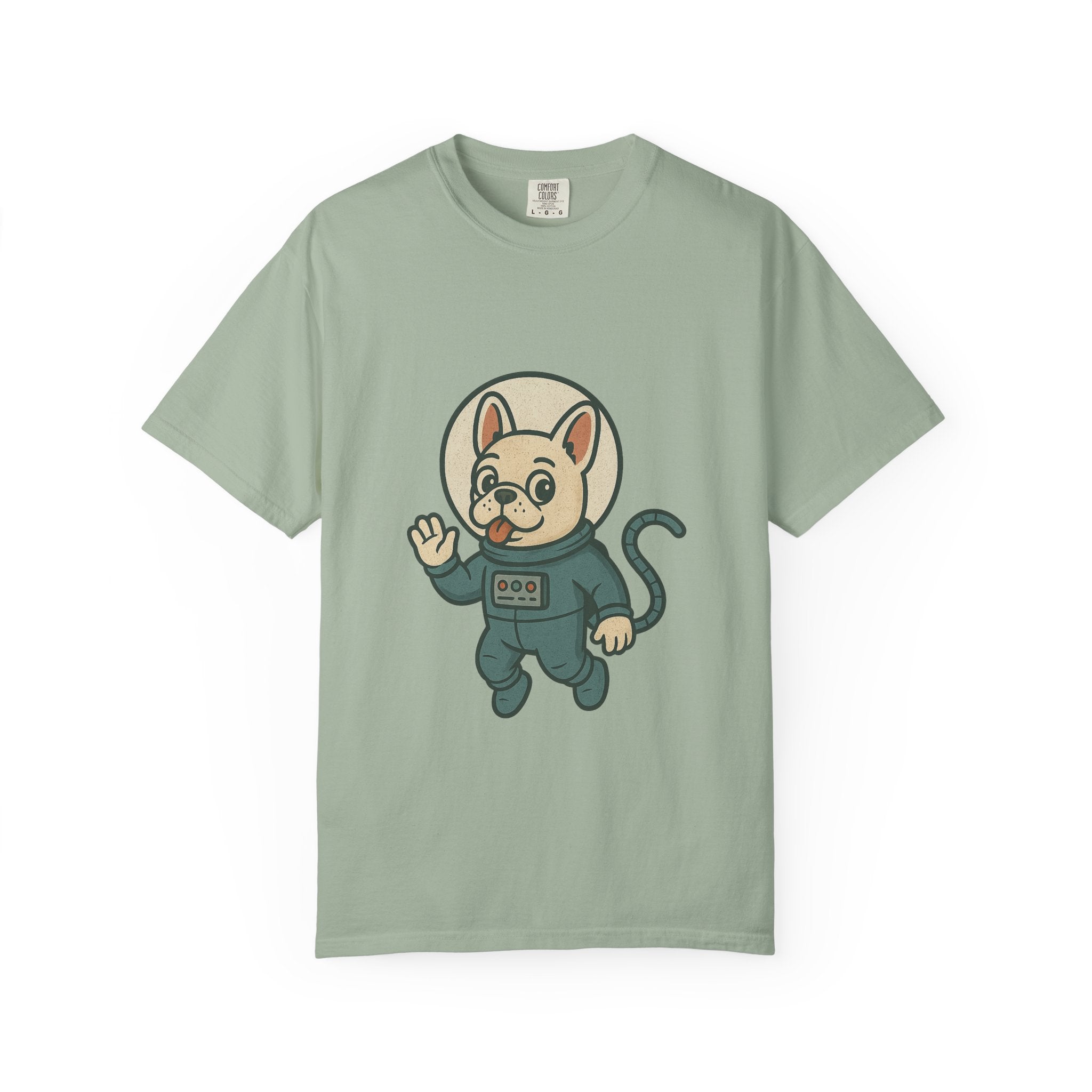 Astronaut French Bulldog T-Shirt — Cute Space Dog Graphic Tee