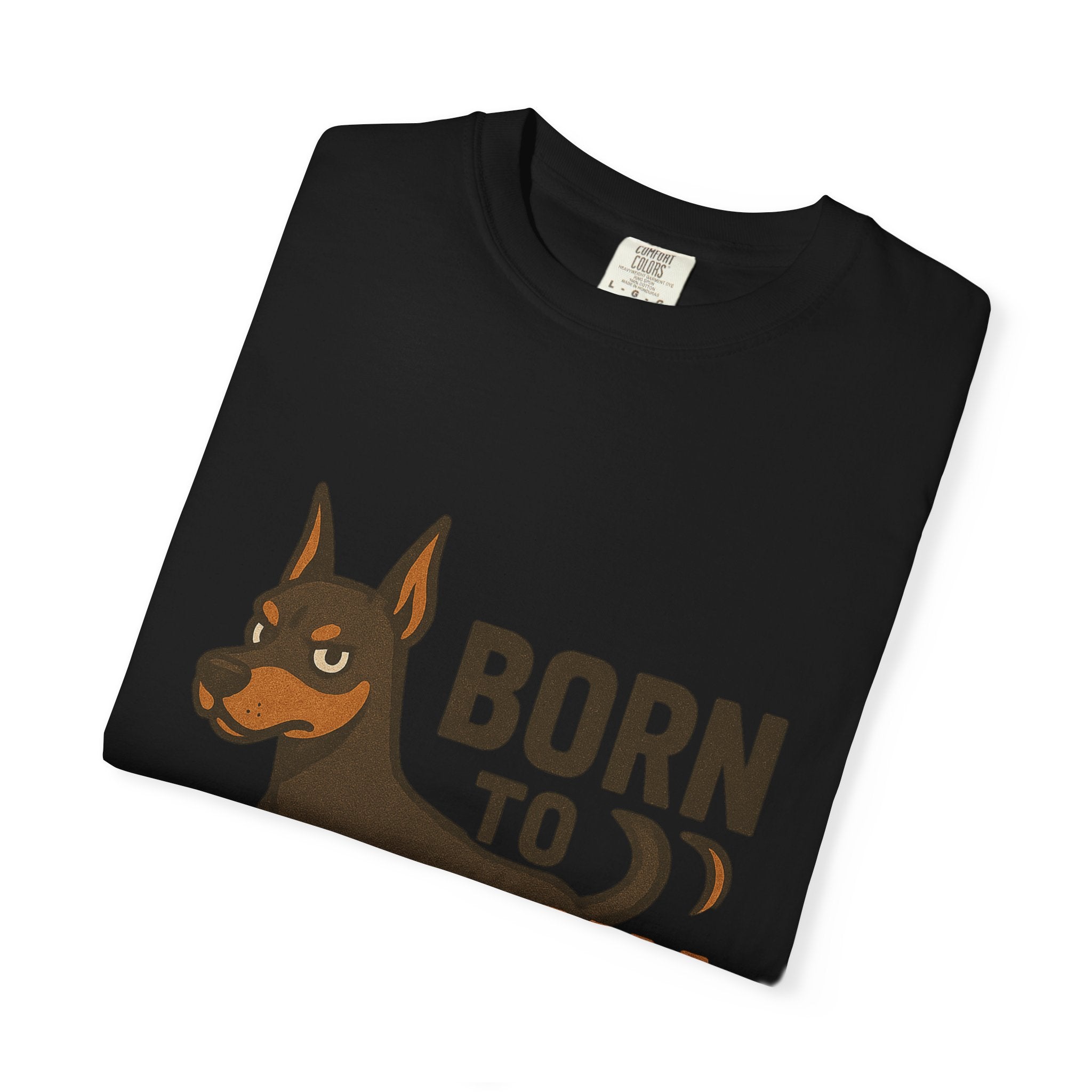 T-Shirt — "Born to Run" Doberman Graphic Tee