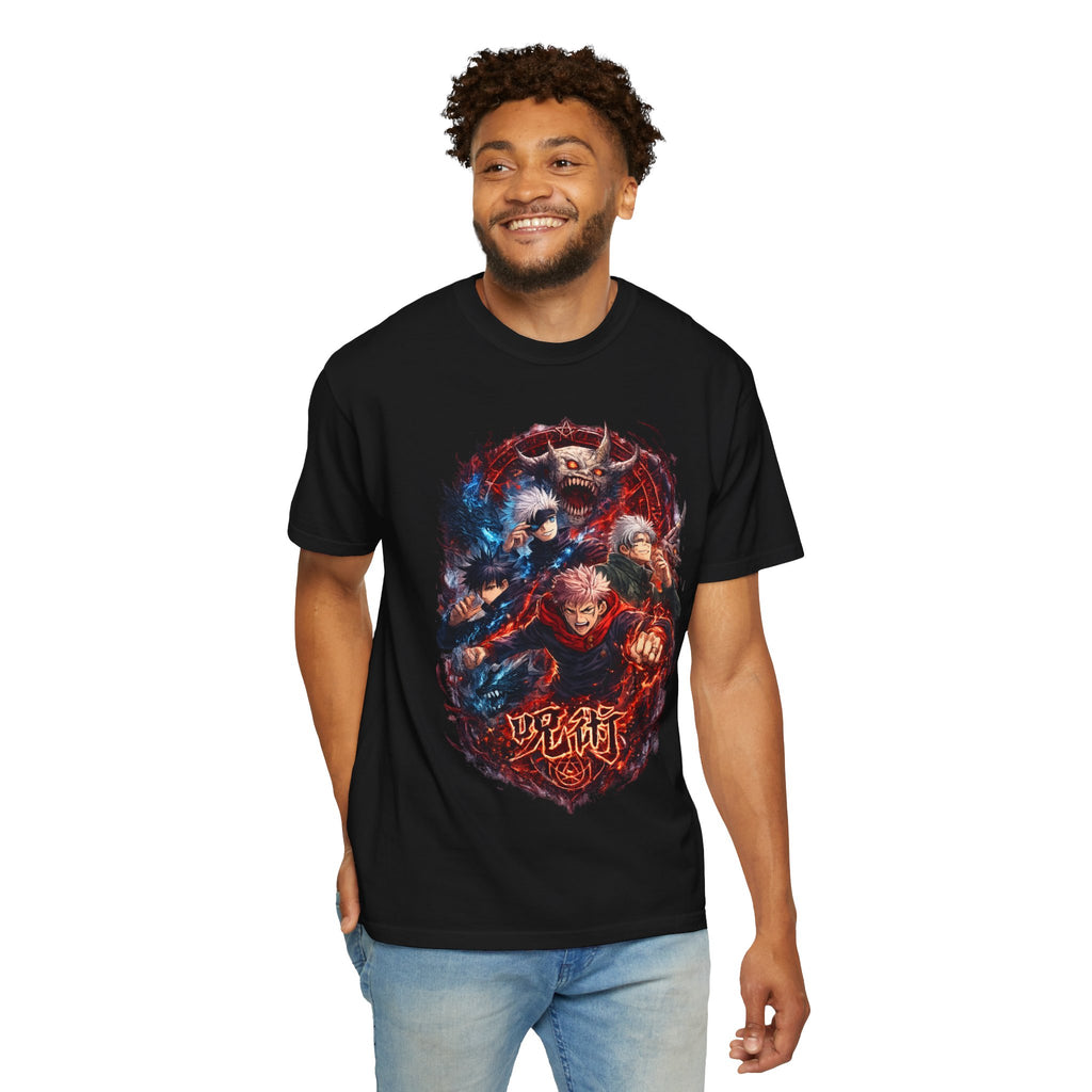 Anime Demon Slayer Graphic Tee — Jujutsu Kaisen Style Battle Art Shirt