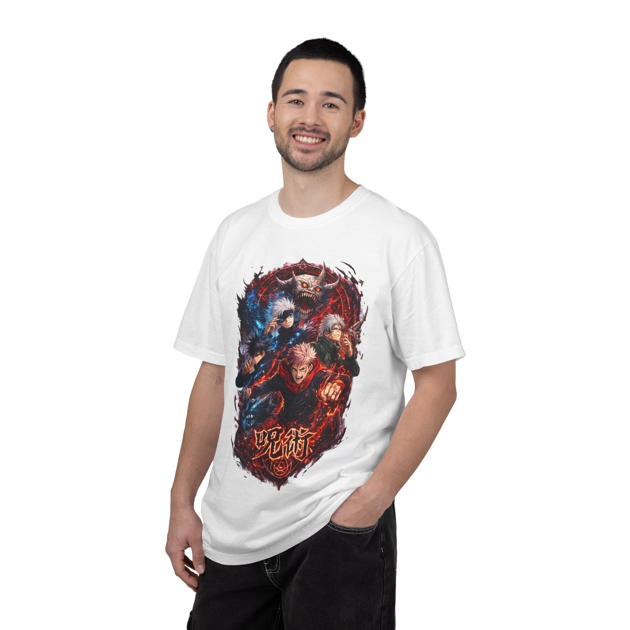 Anime Demon Slayer Graphic Tee — Jujutsu Kaisen Style Battle Art Shirt