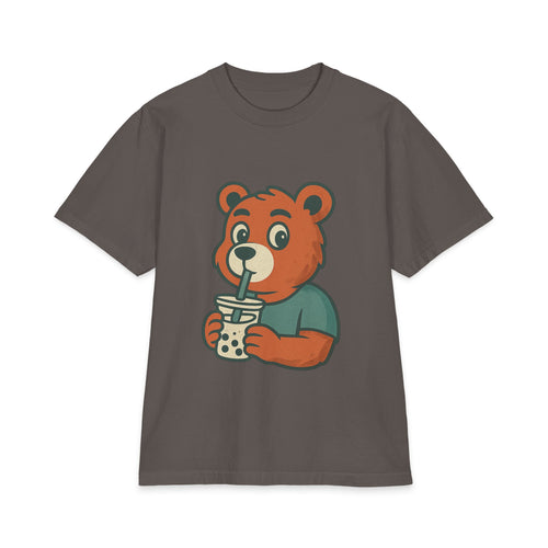 Bear Drinking Bubble Tea T‑Shirt
