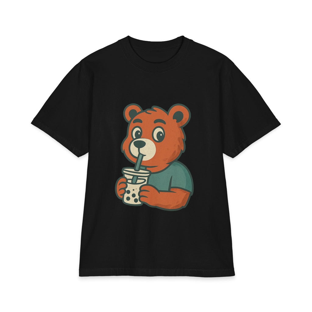 Bear Drinking Bubble Tea T‑Shirt