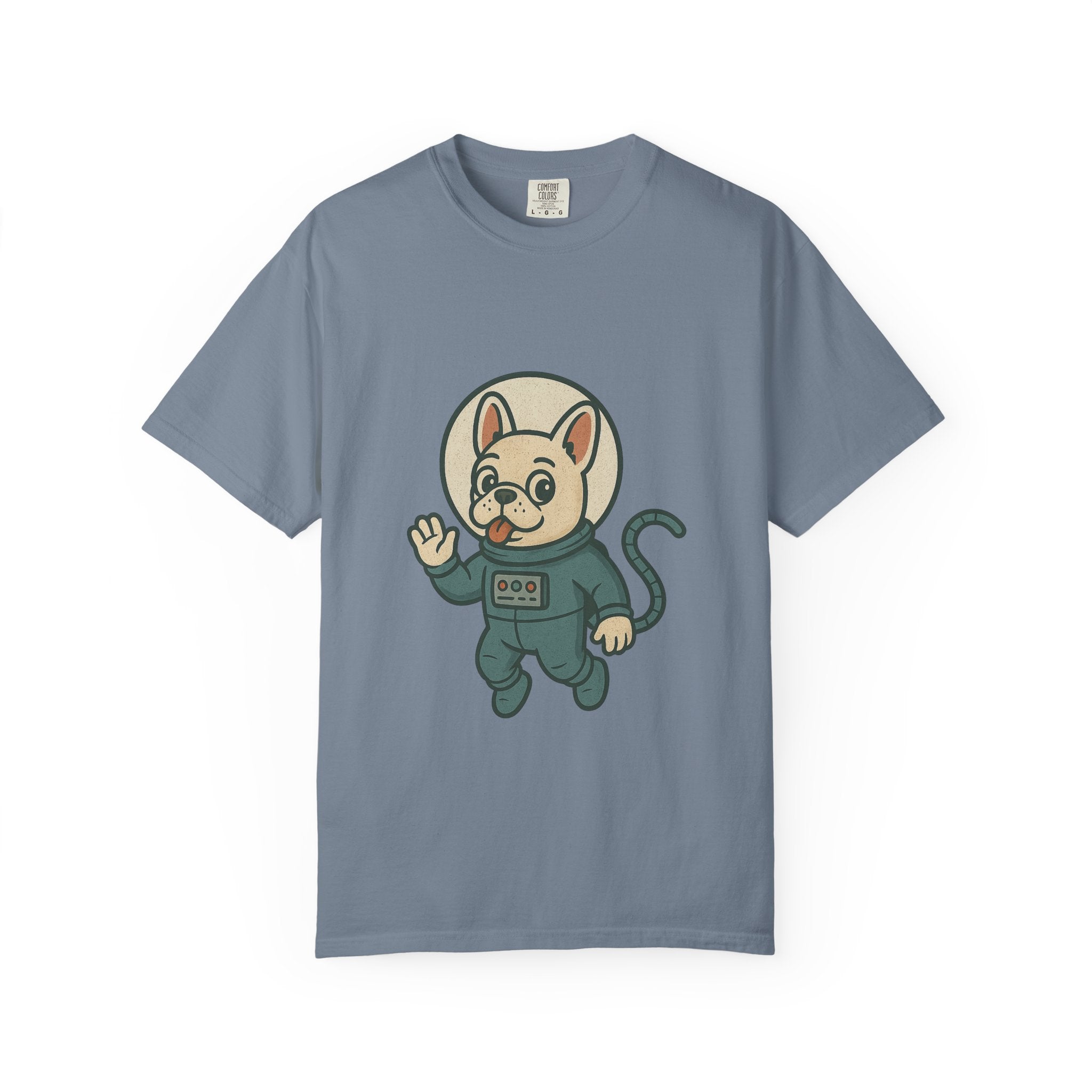 Astronaut French Bulldog T-Shirt — Cute Space Dog Graphic Tee