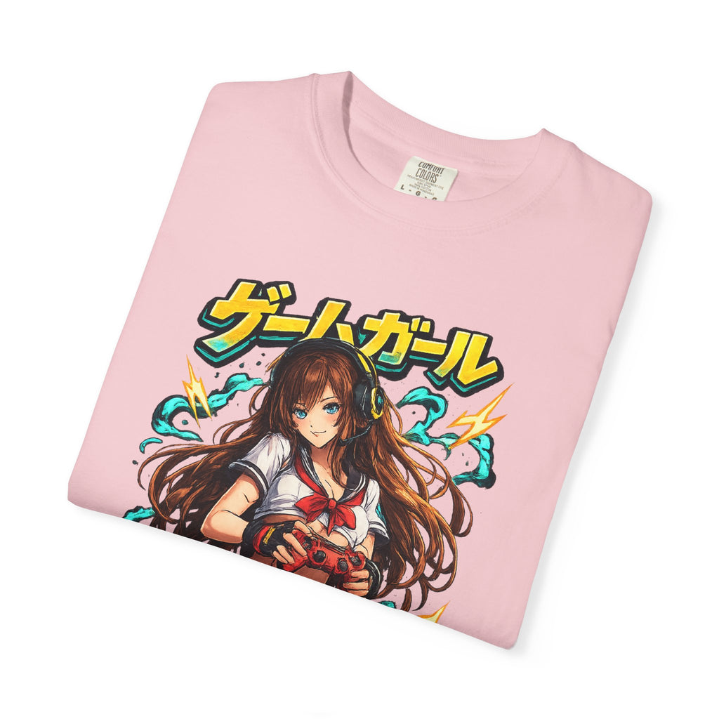 Anime Game Girl T-Shirt — Japanese Sailor Schoolgirl Graphic Tee
