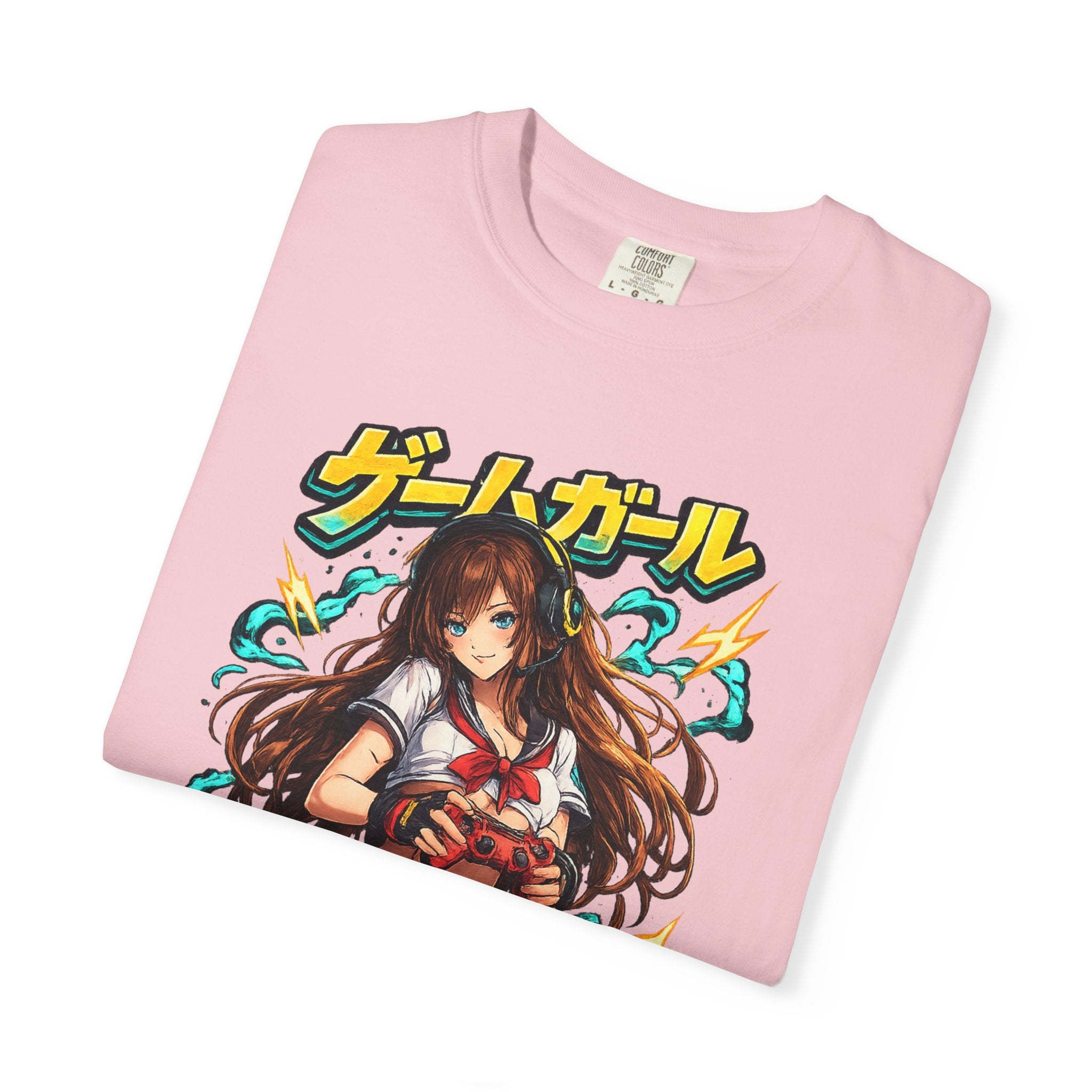 Anime Game Girl T-Shirt — Japanese Sailor Schoolgirl Graphic Tee