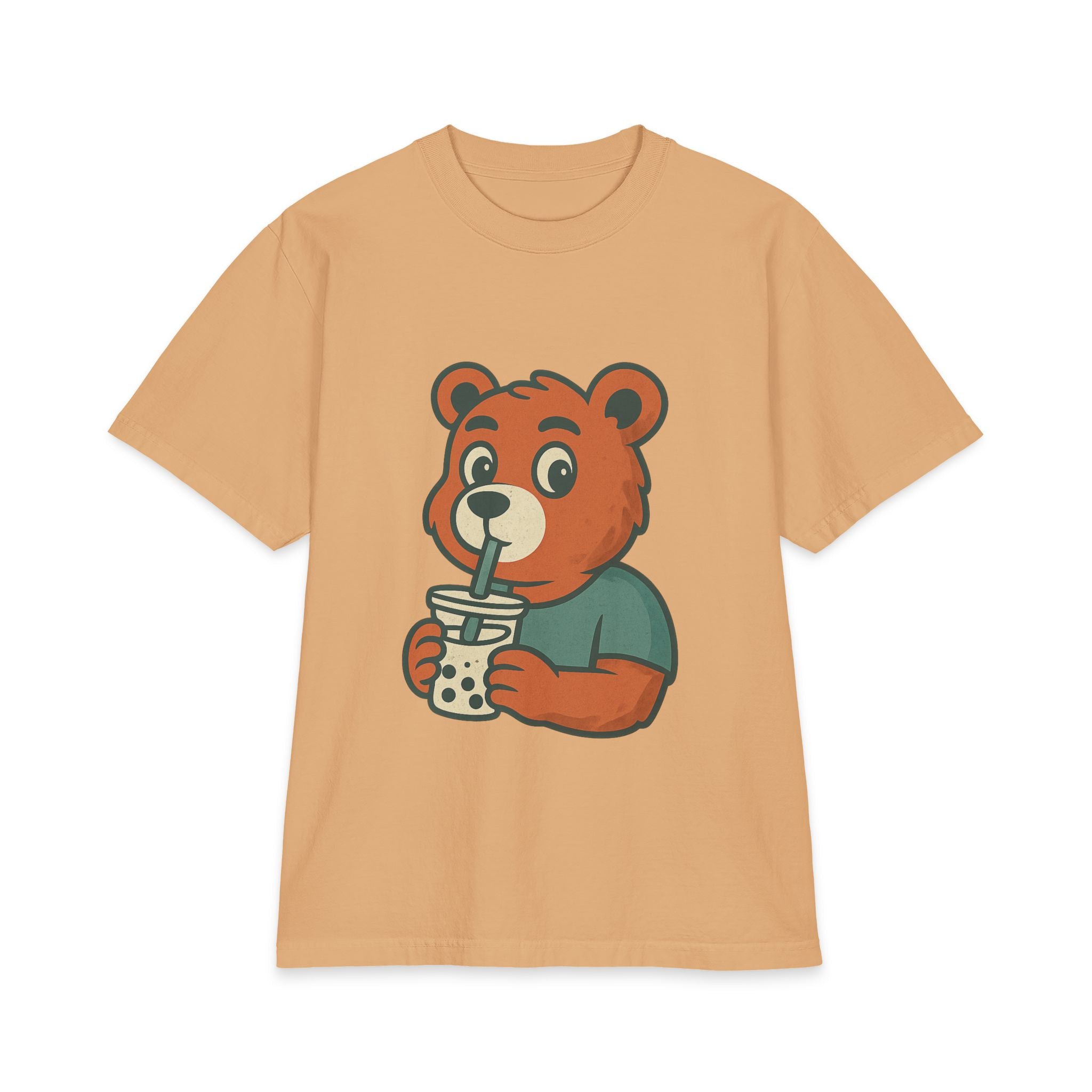 Bear Drinking Bubble Tea T‑Shirt