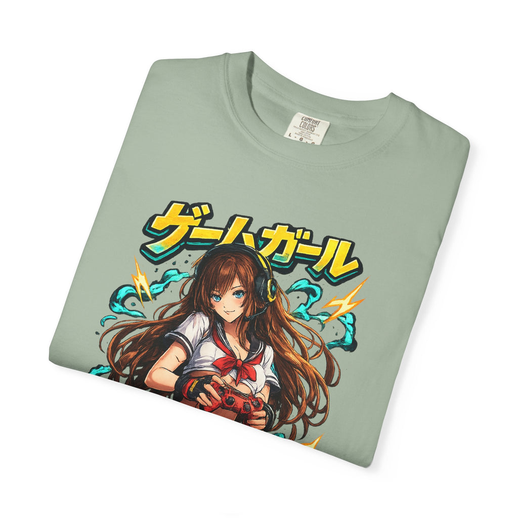 Anime Game Girl T-Shirt — Japanese Sailor Schoolgirl Graphic Tee