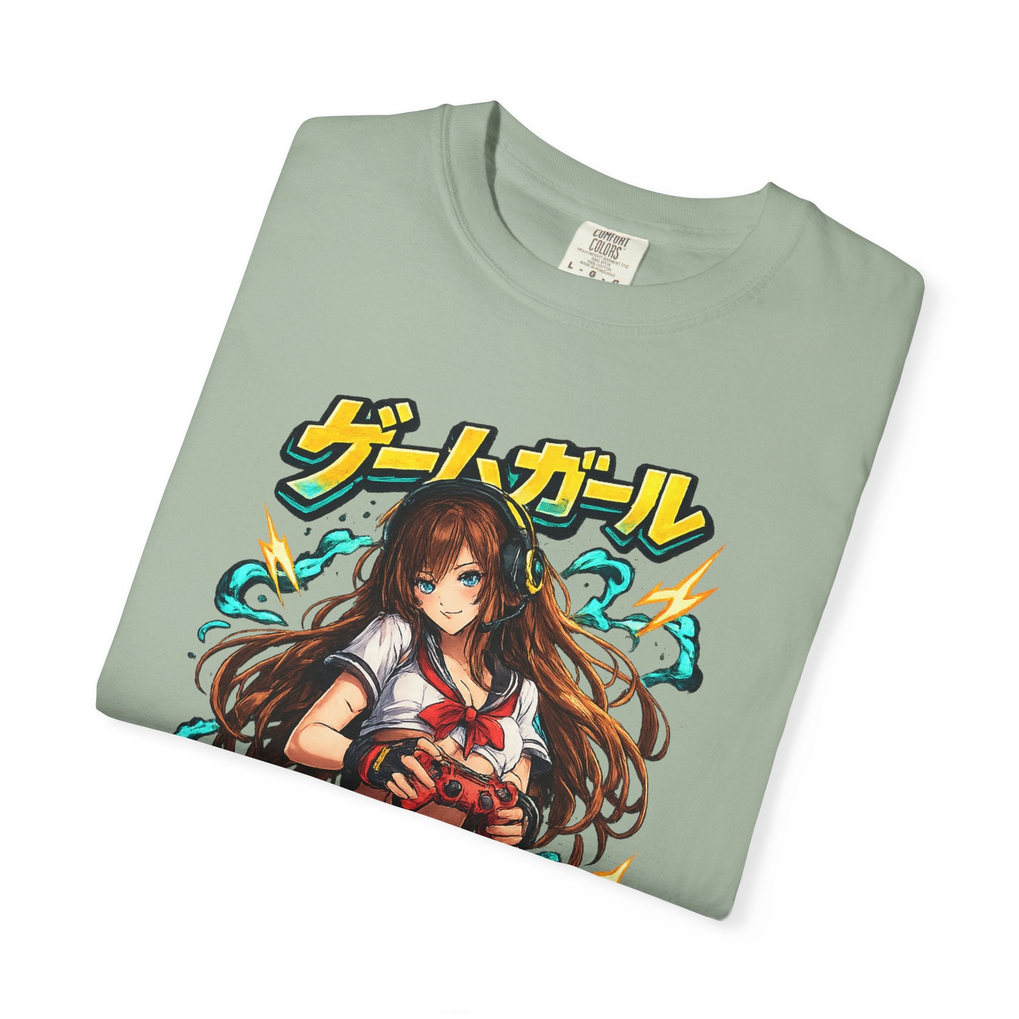 Anime Game Girl T-Shirt — Japanese Sailor Schoolgirl Graphic Tee