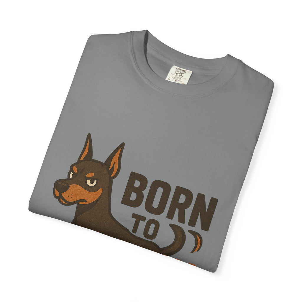 T-Shirt — "Born to Run" Doberman Graphic Tee