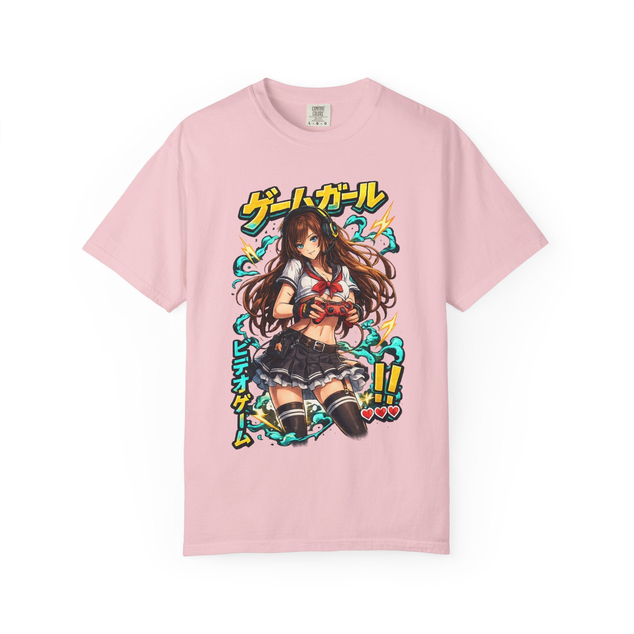Anime Game Girl T-Shirt — Japanese Sailor Schoolgirl Graphic Tee