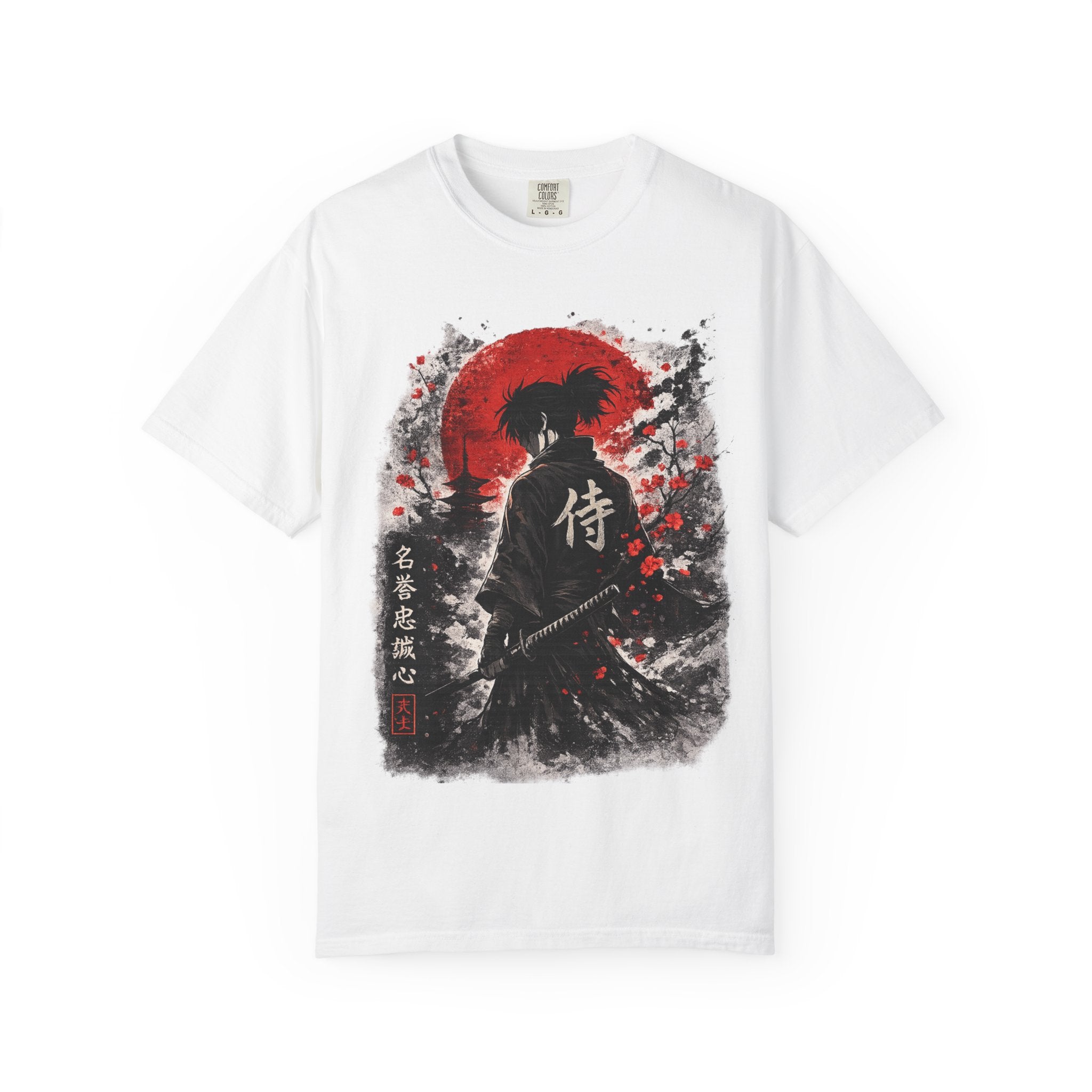 Samurai Silhouette T-Shirt — Japanese Warrior Graphic Tee