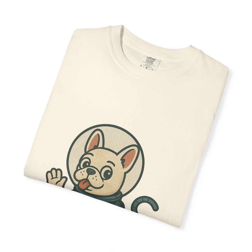 Astronaut French Bulldog T-Shirt — Cute Space Dog Graphic Tee