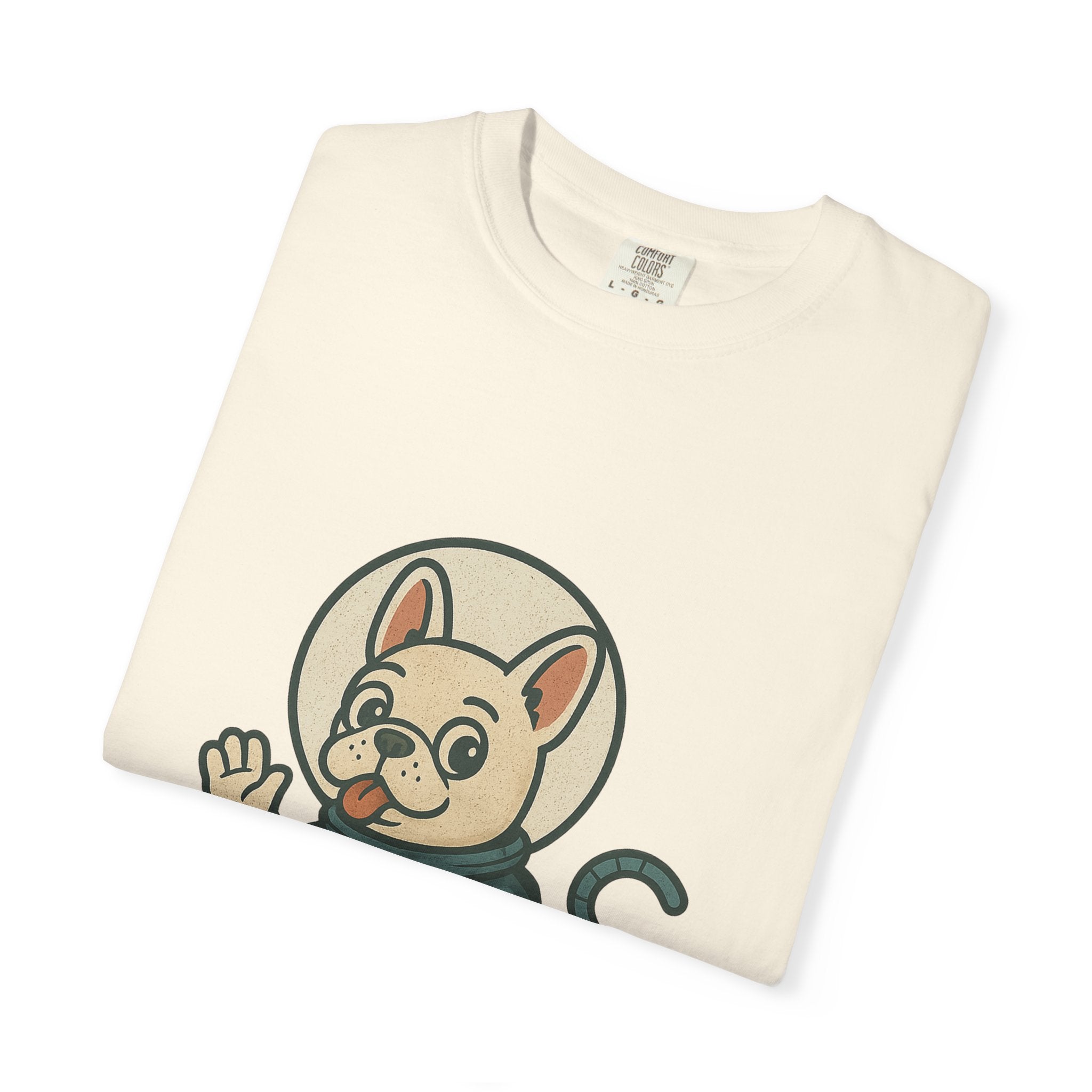 Astronaut French Bulldog T-Shirt — Cute Space Dog Graphic Tee