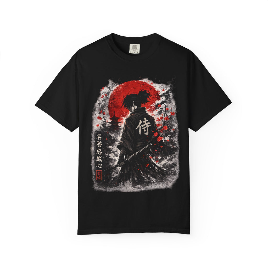 Samurai Silhouette T-Shirt — Japanese Warrior Graphic Tee