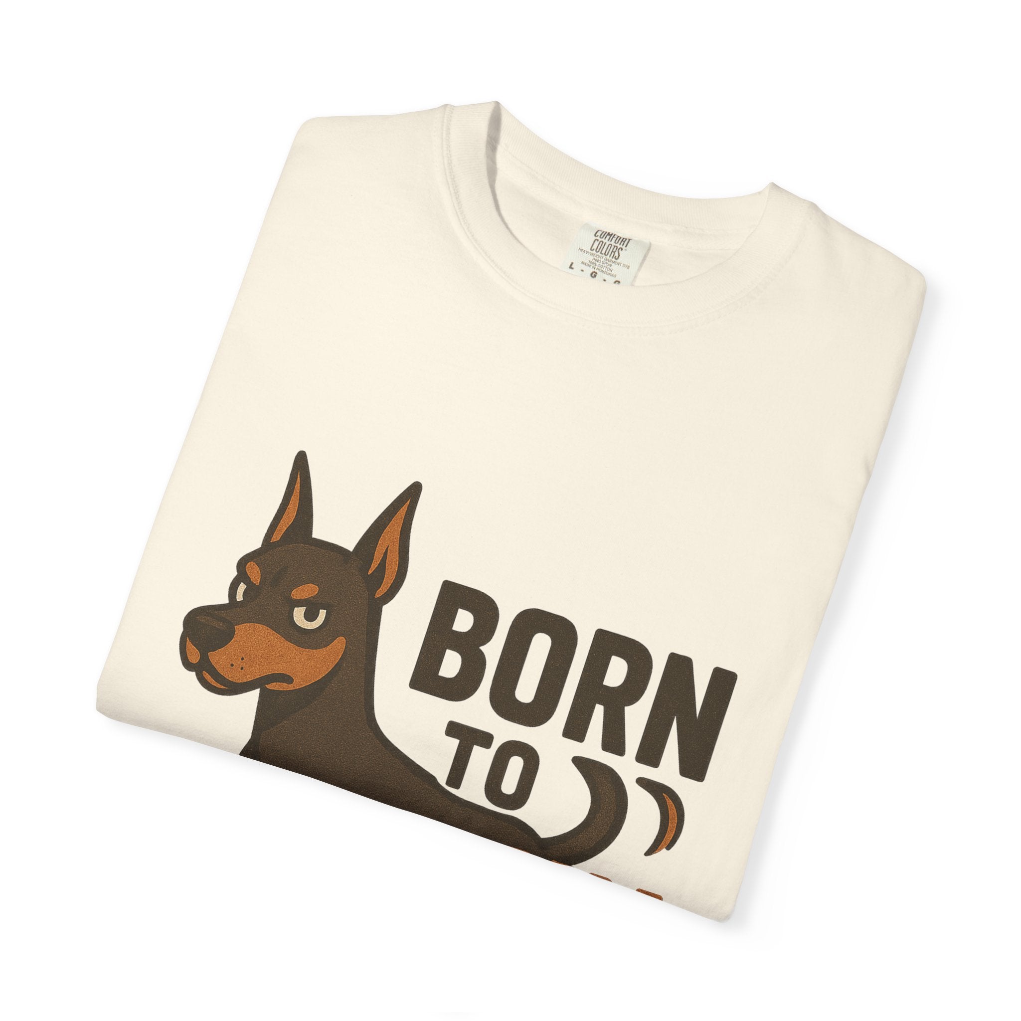 T-Shirt — "Born to Run" Doberman Graphic Tee