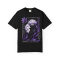 Anime Shadow Graphic T-Shirt — Purple Manga Character Tee