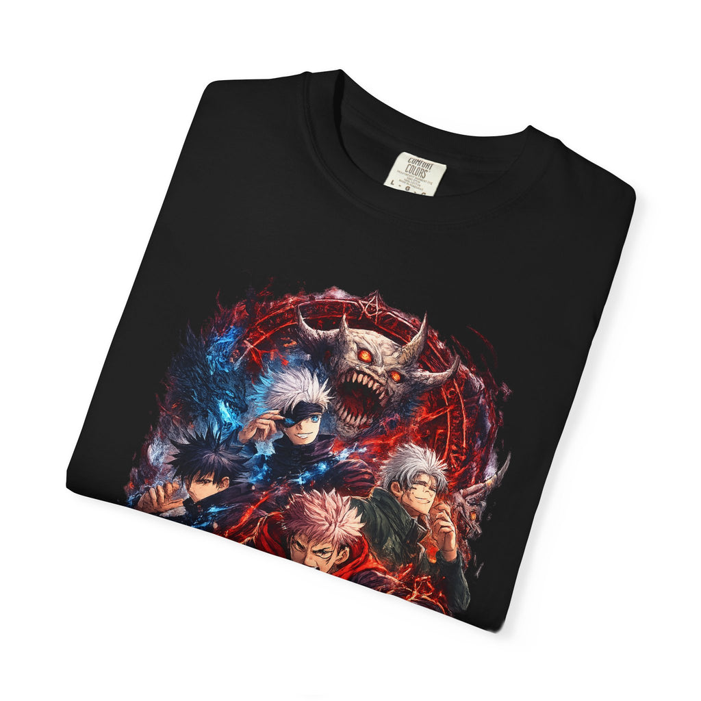 Anime Demon Slayer Graphic Tee — Jujutsu Kaisen Style Battle Art Shirt