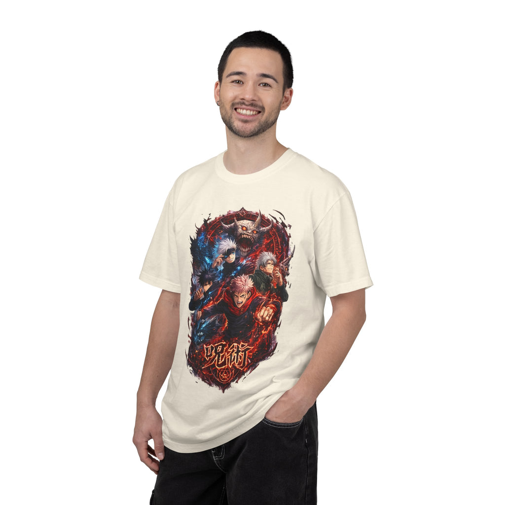 Anime Demon Slayer Graphic Tee — Jujutsu Kaisen Style Battle Art Shirt