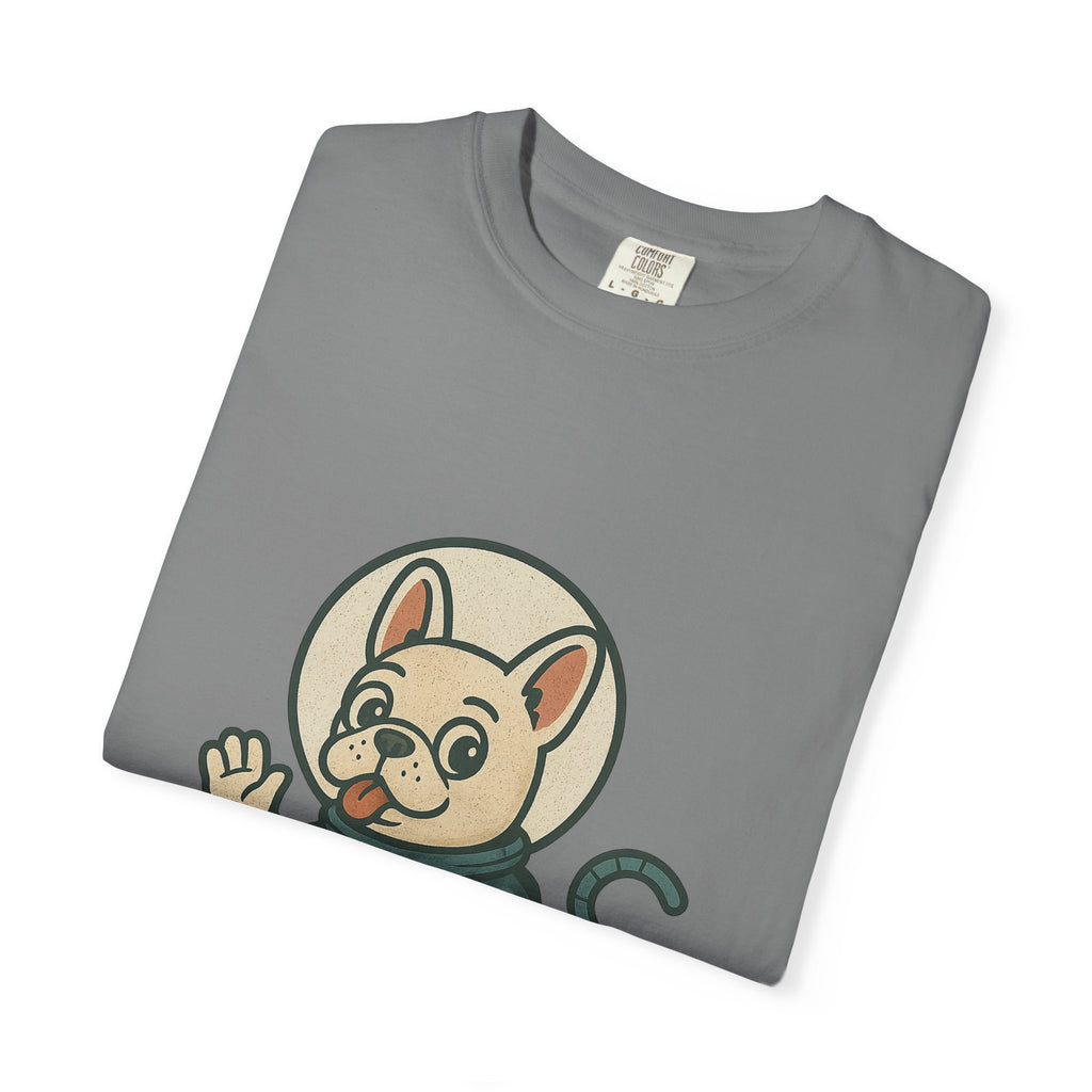 Astronaut French Bulldog T-Shirt — Cute Space Dog Graphic Tee