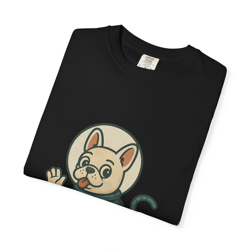 Astronaut French Bulldog T-Shirt — Cute Space Dog Graphic Tee