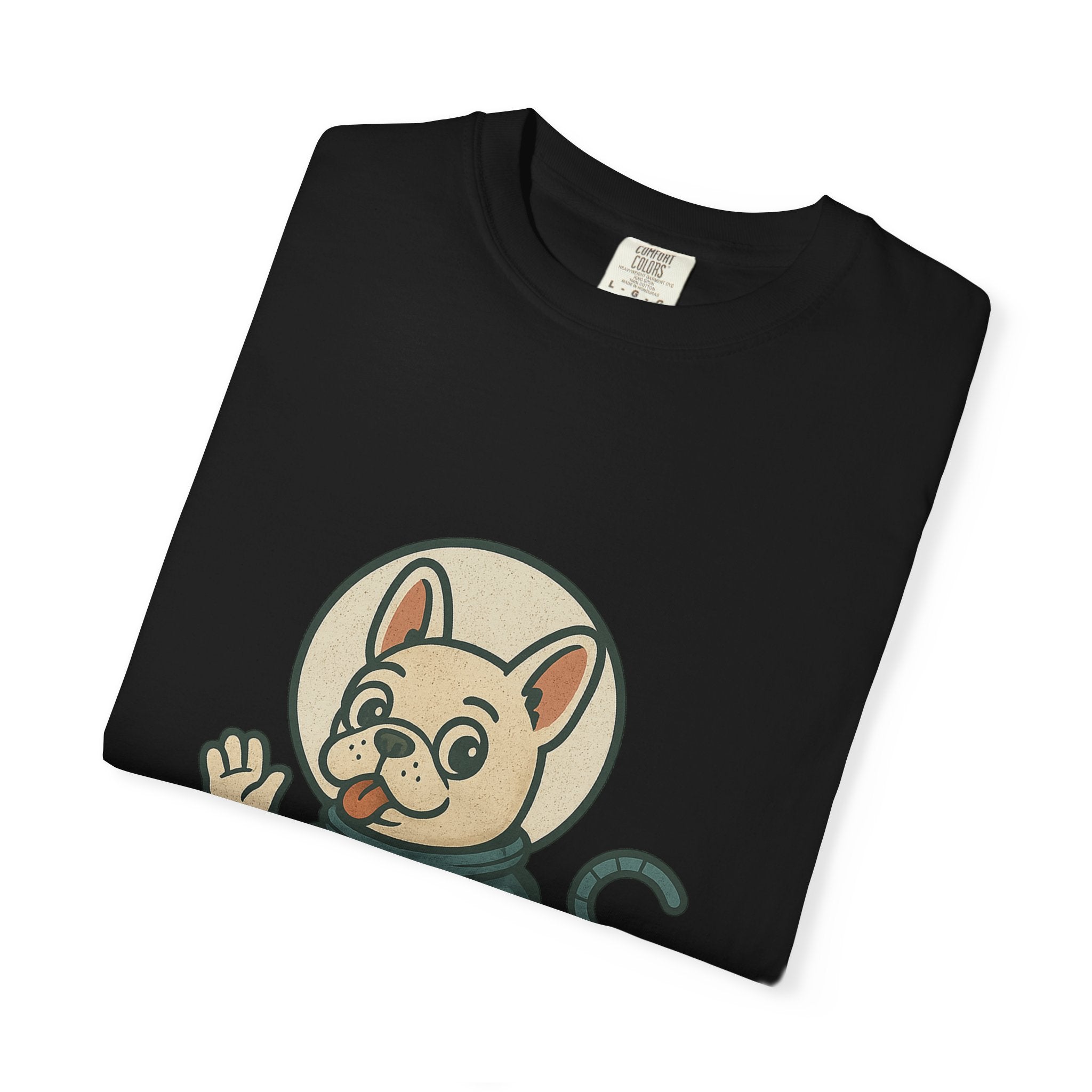 Astronaut French Bulldog T-Shirt — Cute Space Dog Graphic Tee