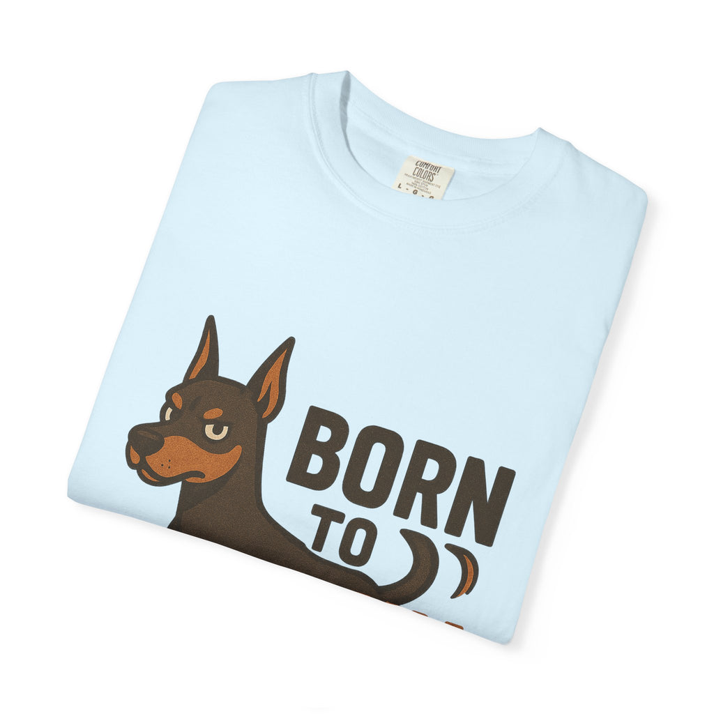 T-Shirt — "Born to Run" Doberman Graphic Tee