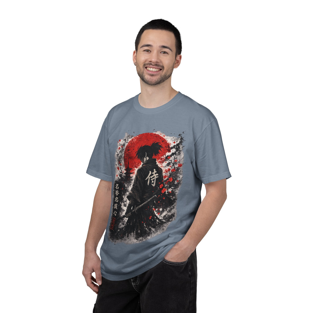 Samurai Silhouette T-Shirt — Japanese Warrior Graphic Tee