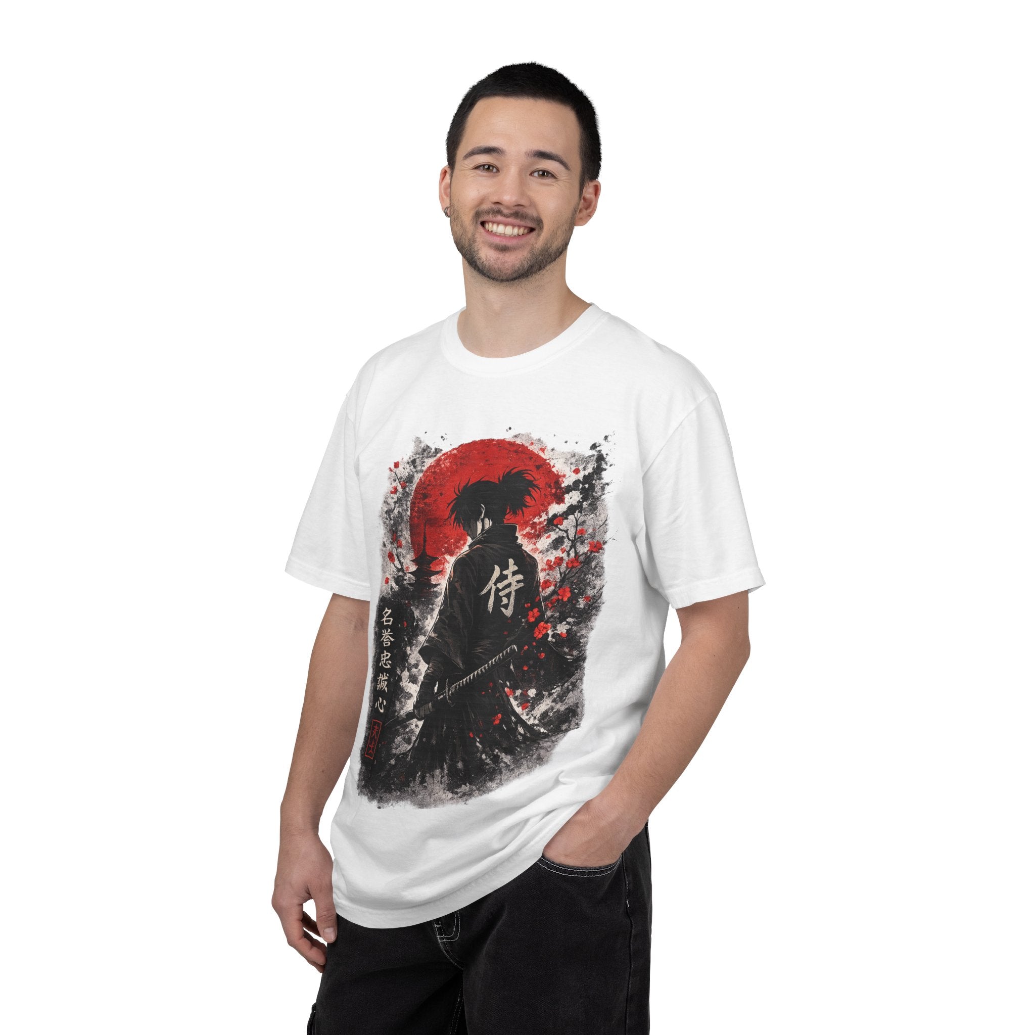 Samurai Silhouette T-Shirt — Japanese Warrior Graphic Tee