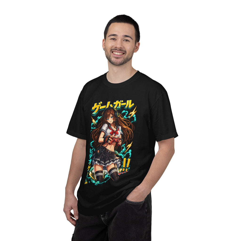 Anime Game Girl T-Shirt — Japanese Sailor Schoolgirl Graphic Tee