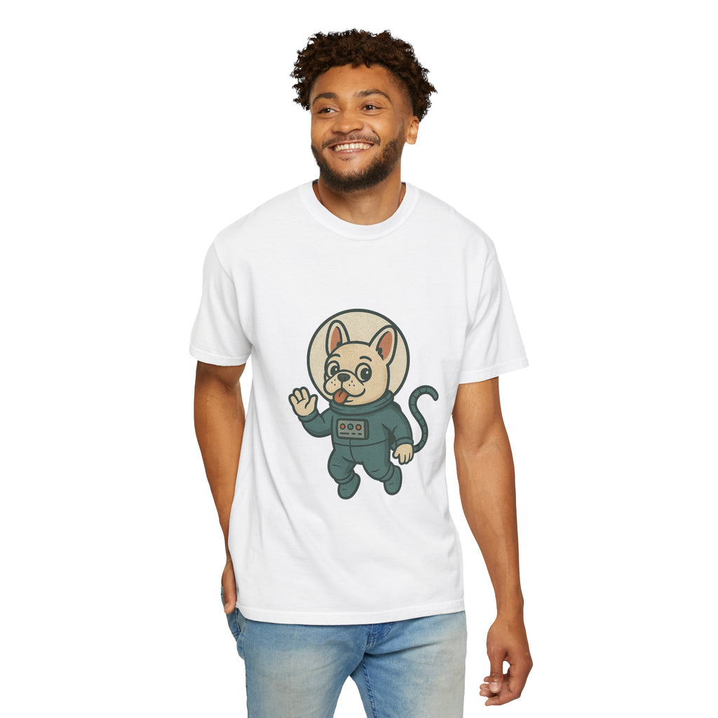 Astronaut French Bulldog T-Shirt — Cute Space Dog Graphic Tee