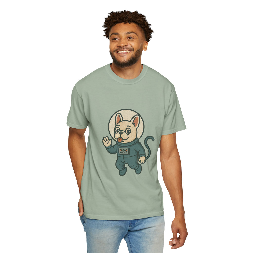 Astronaut French Bulldog T-Shirt — Cute Space Dog Graphic Tee