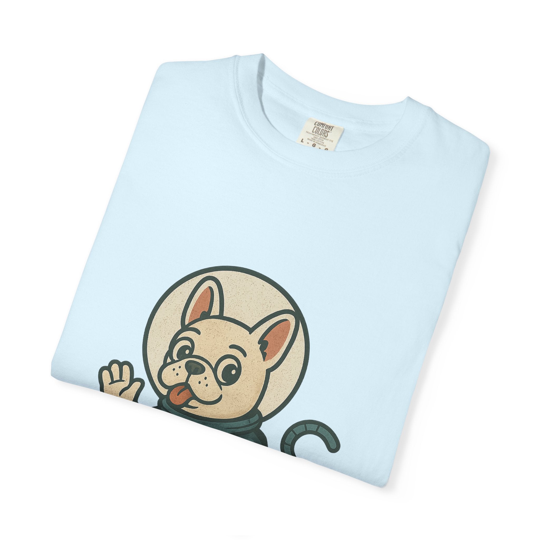Astronaut French Bulldog T-Shirt — Cute Space Dog Graphic Tee
