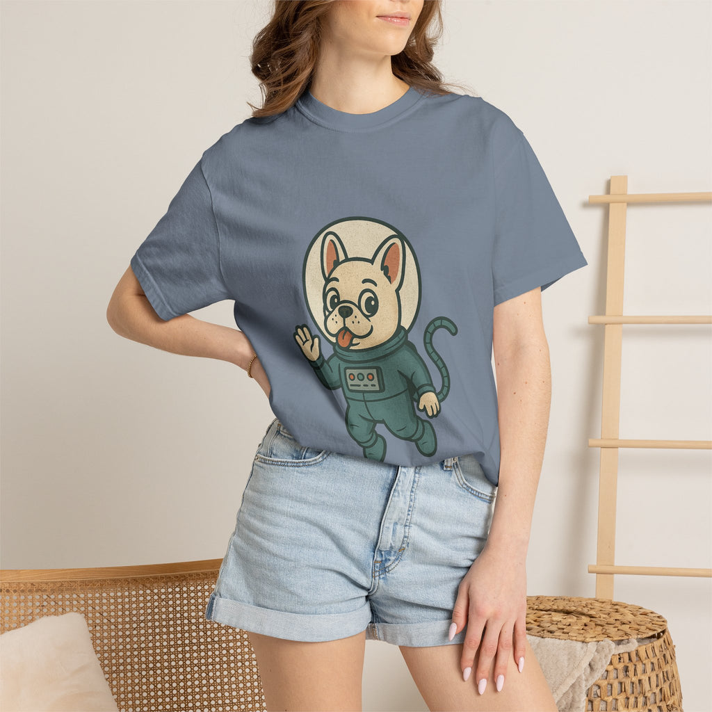 Astronaut French Bulldog T-Shirt — Cute Space Dog Graphic Tee