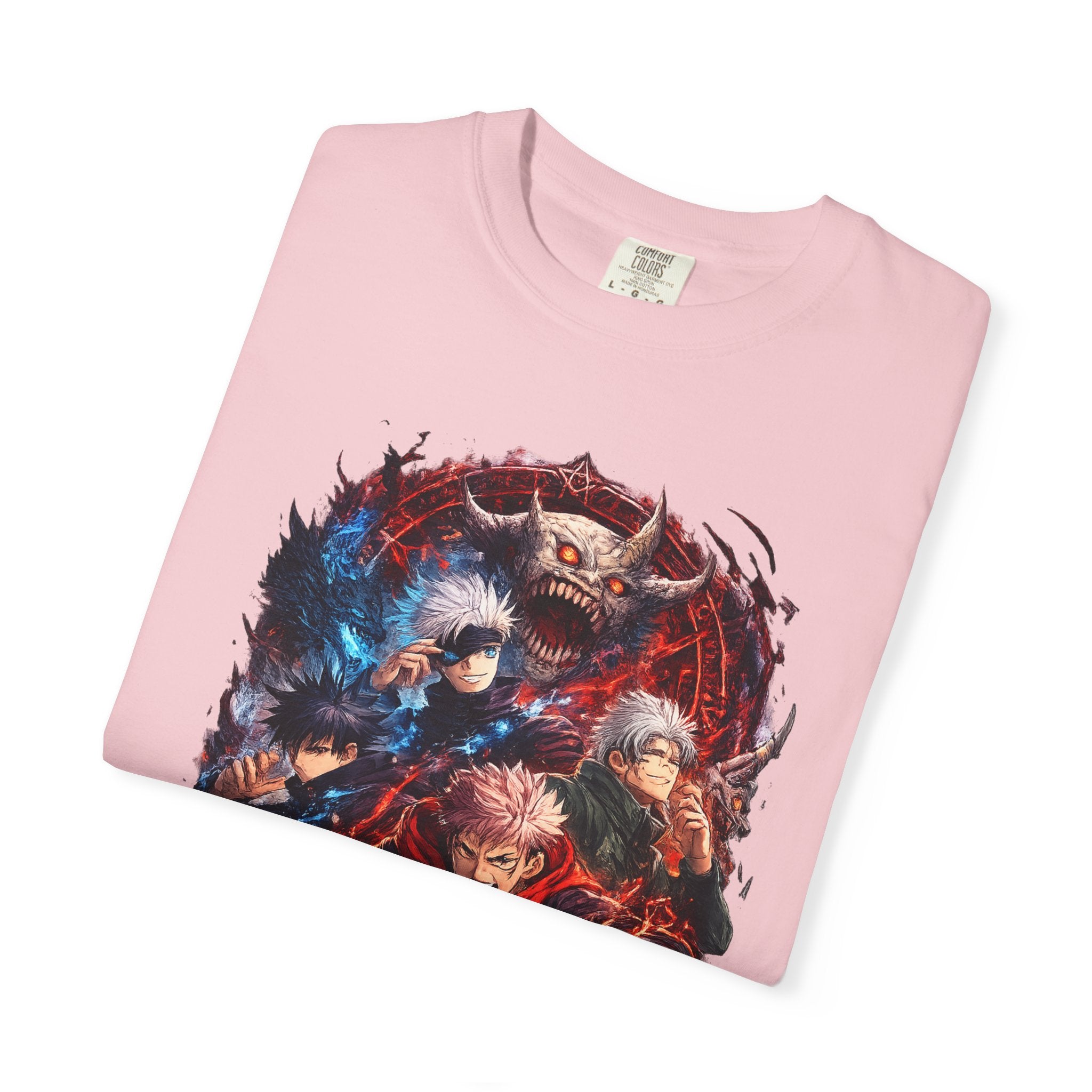 Anime Demon Slayer Graphic Tee — Jujutsu Kaisen Style Battle Art Shirt