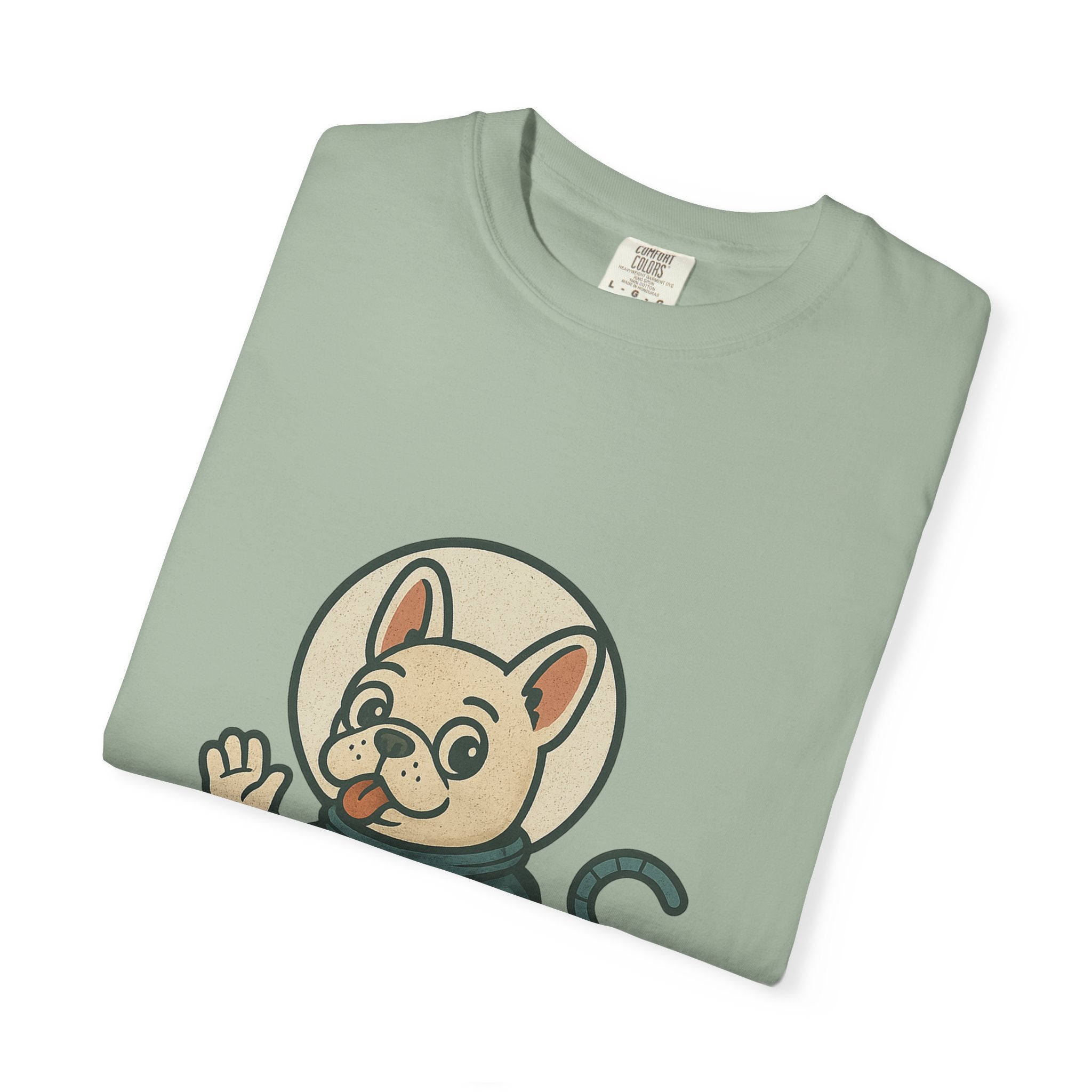 Astronaut French Bulldog T-Shirt — Cute Space Dog Graphic Tee