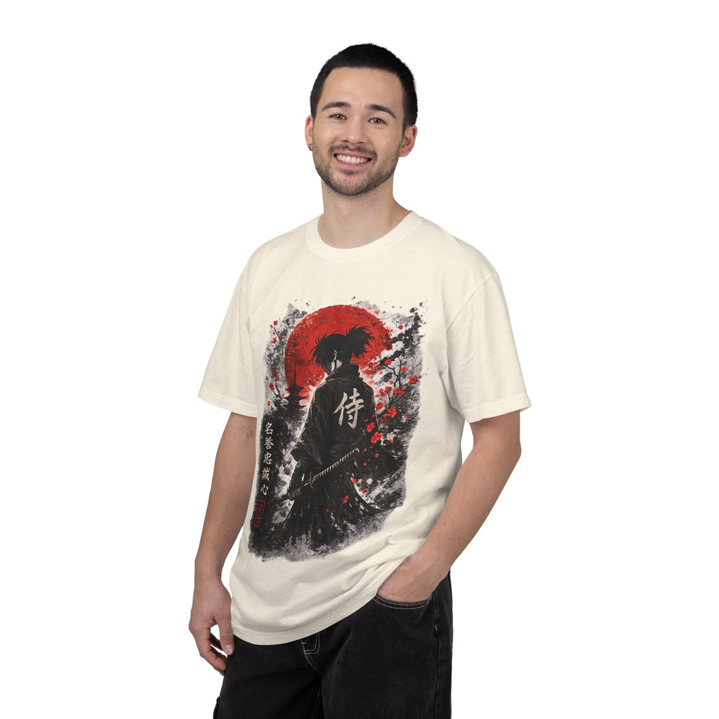 Samurai Silhouette T-Shirt — Japanese Warrior Graphic Tee